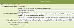 BB-коды на странице изображения